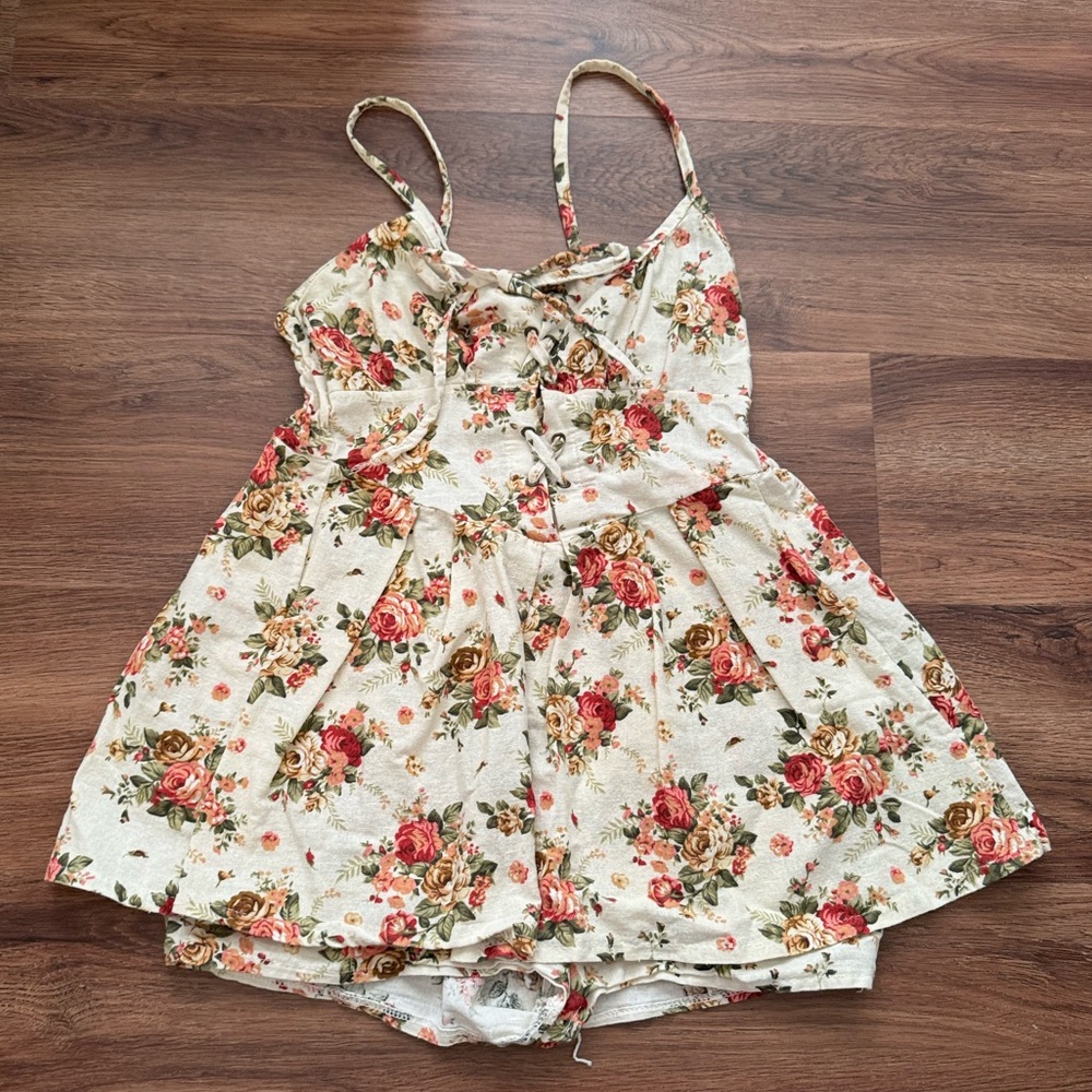 Japanese Vintage Girly Floral Romper